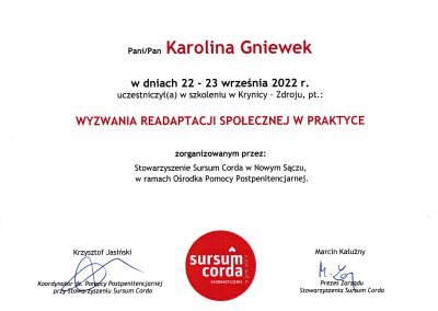 psychoterapia uzależnień Nowy Sącz